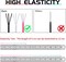 Black White Colorful Elastic Cord,1mm,1.2mm,1.5mm 3 Rolls Elastic Stretchy String for Bracelets, Necklace, Jewelry Making and Crafts with Beading Needle and Scissors